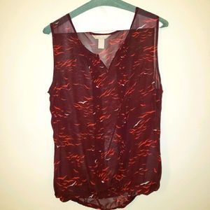 Banana Republic sheer blouse M